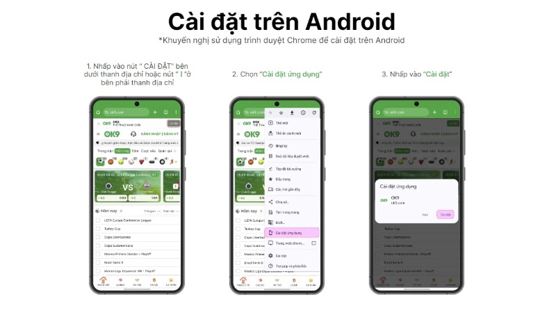Tải app cho Andoid